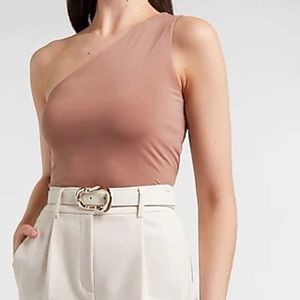 Express Bodycon One shoulder Crop Top